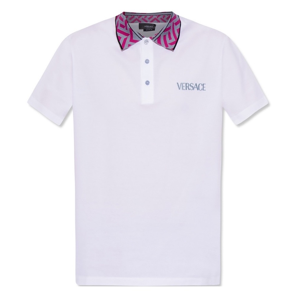 White Versace Greca Polo